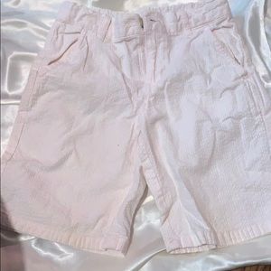 Janie and Jack light pink white shorts size 6